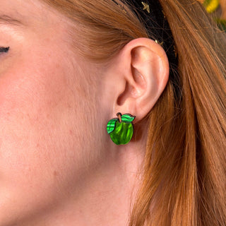 Green Apple Earring
