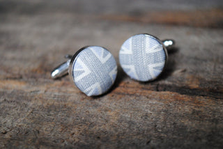 Shades Of Grey Union Jack Cufflinks