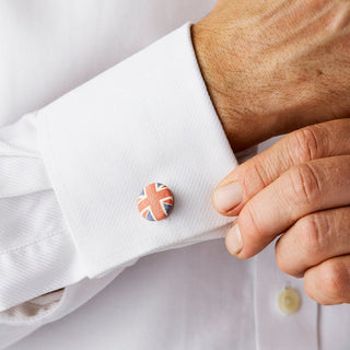 Shades Of Grey Union Jack Cufflinks